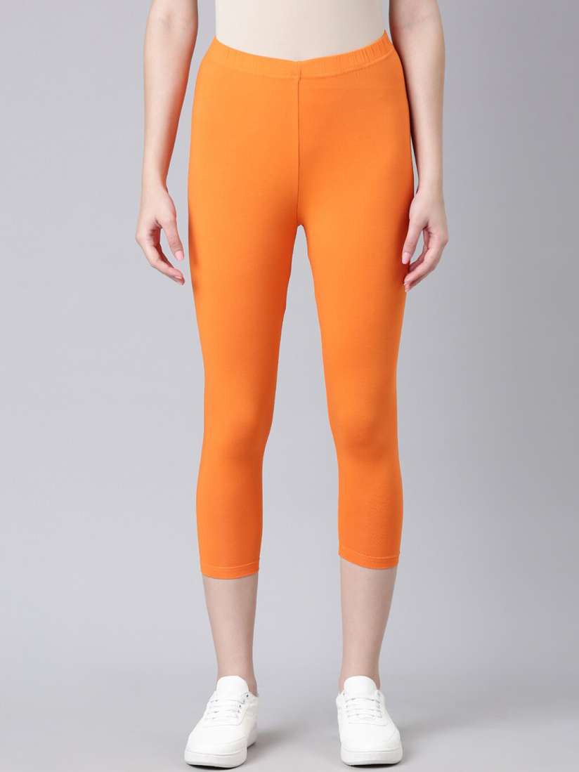 Buy DIXCY SCOTT Slimz Mid Rise Three Fourth Length Leggings Leggings for Women 24990820 Myntra