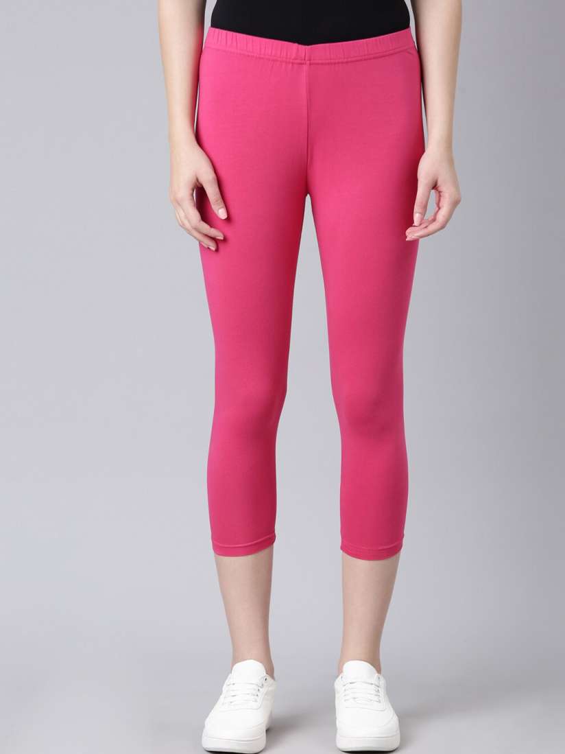 Buy DIXCY SCOTT Slimz Mid Rise Three Fourth Length Leggings Leggings for Women 24990822 Myntra