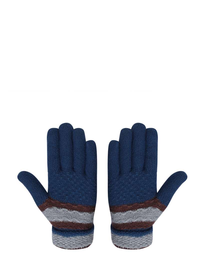Buy LOOM LEGACY Men Patterned Winter Acrylic Hand Gloves Gloves for Men 24993756 Myntra