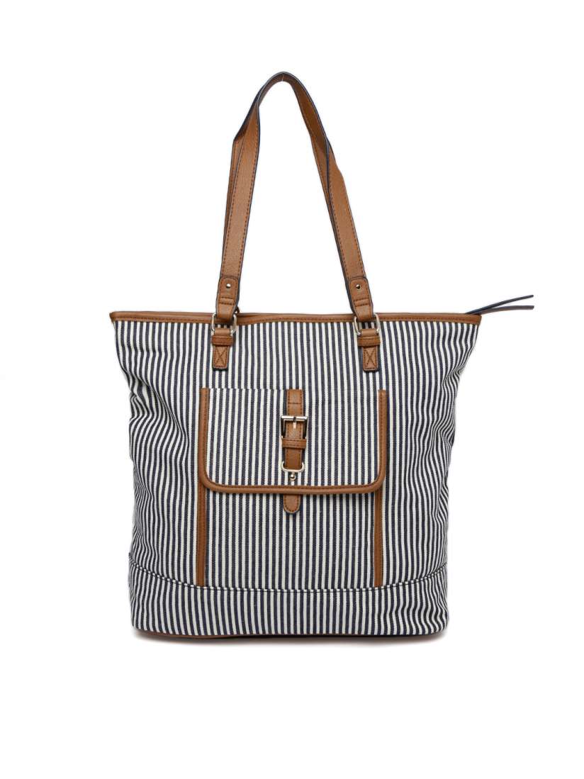 Buy Accessorize Navy Blue Off White Striped Shoulder Bag Handbags for Women 2500348 Myntra