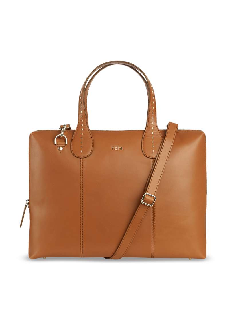 Buy Tohl Tan Solid Handheld Bag Handbags for Women 2500375 Myntra
