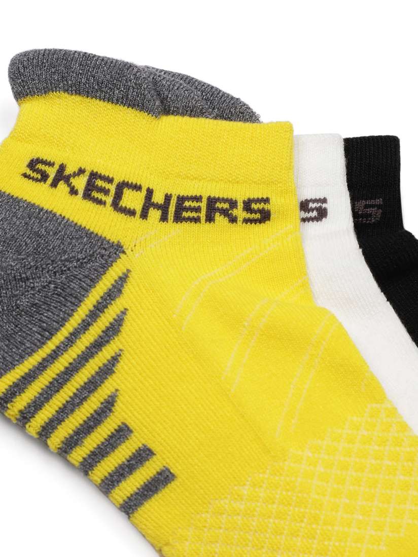 Buy Skechers Men Set of 3 Patterned Ankle Length Socks Socks for Men 25005206 Myntra