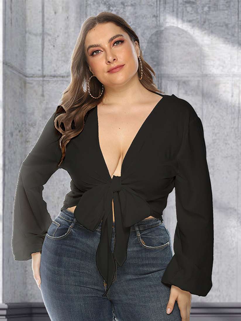 myntra plus size top