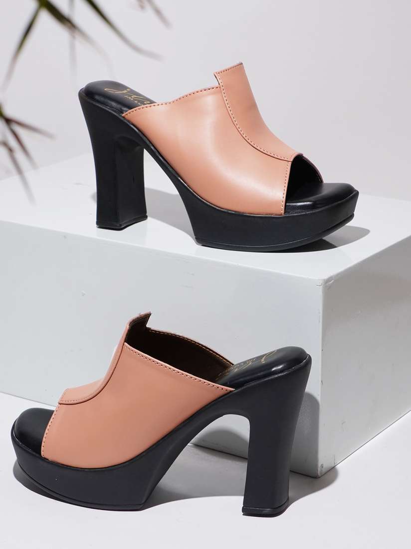 Buy JM Looks Open Toe Platform Heel Mules Heels for Women 25016468 Myntra