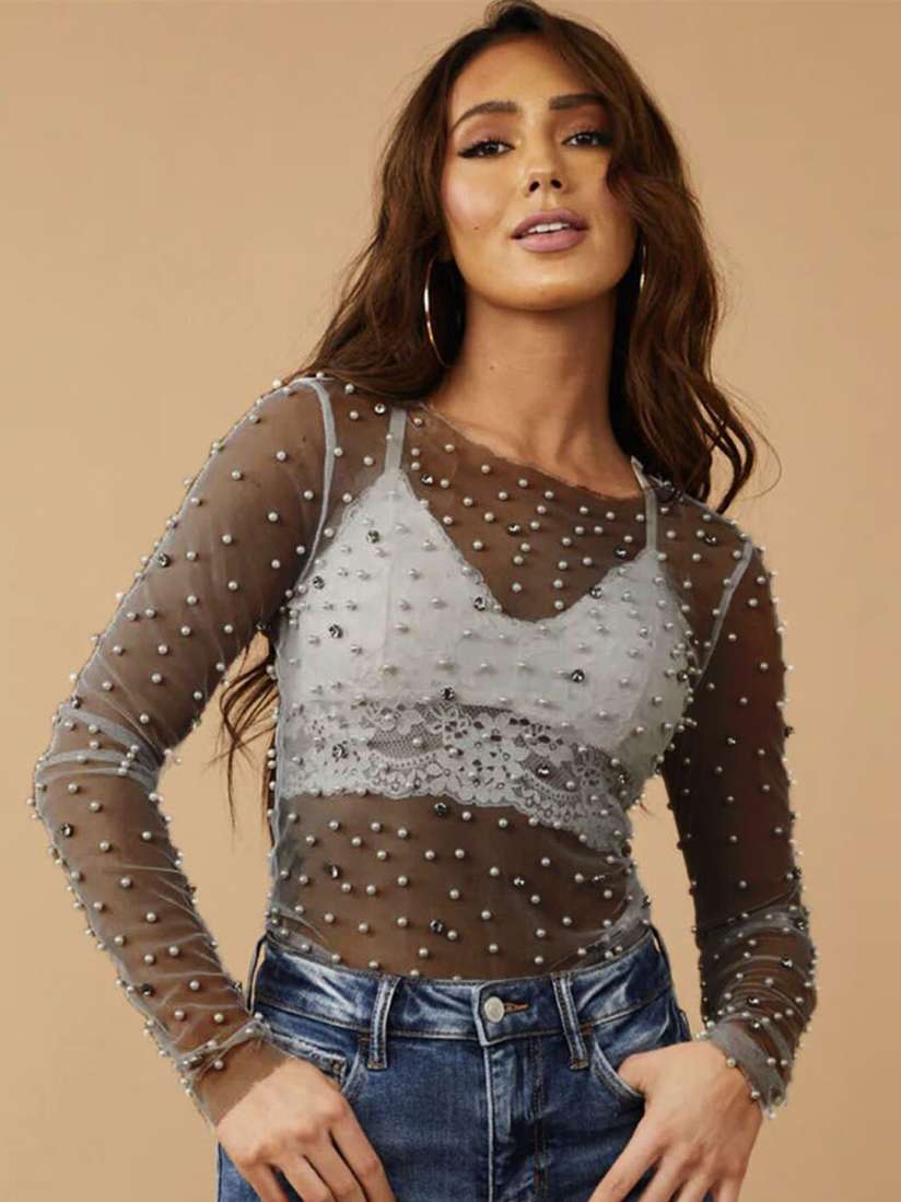 Sheer top myntra shop