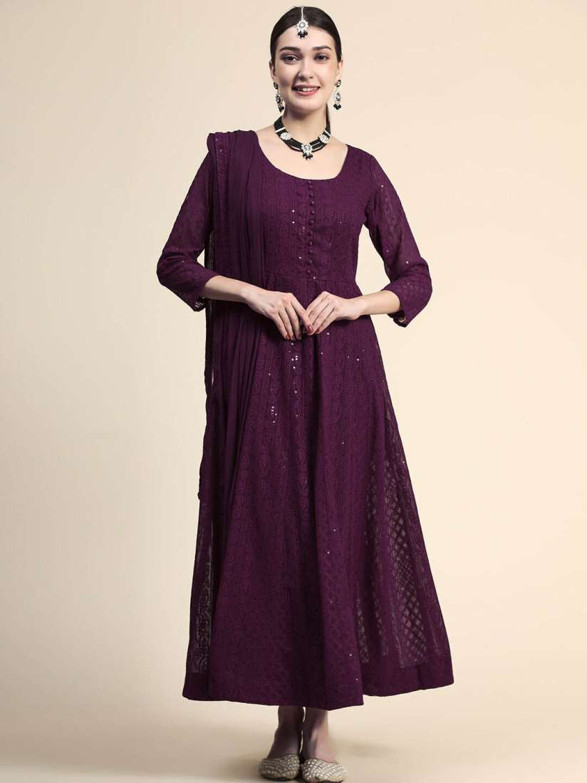 Myntra black gown online
