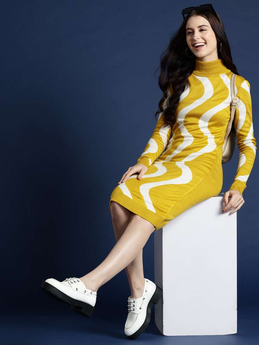 Myntra sweater dress 2025