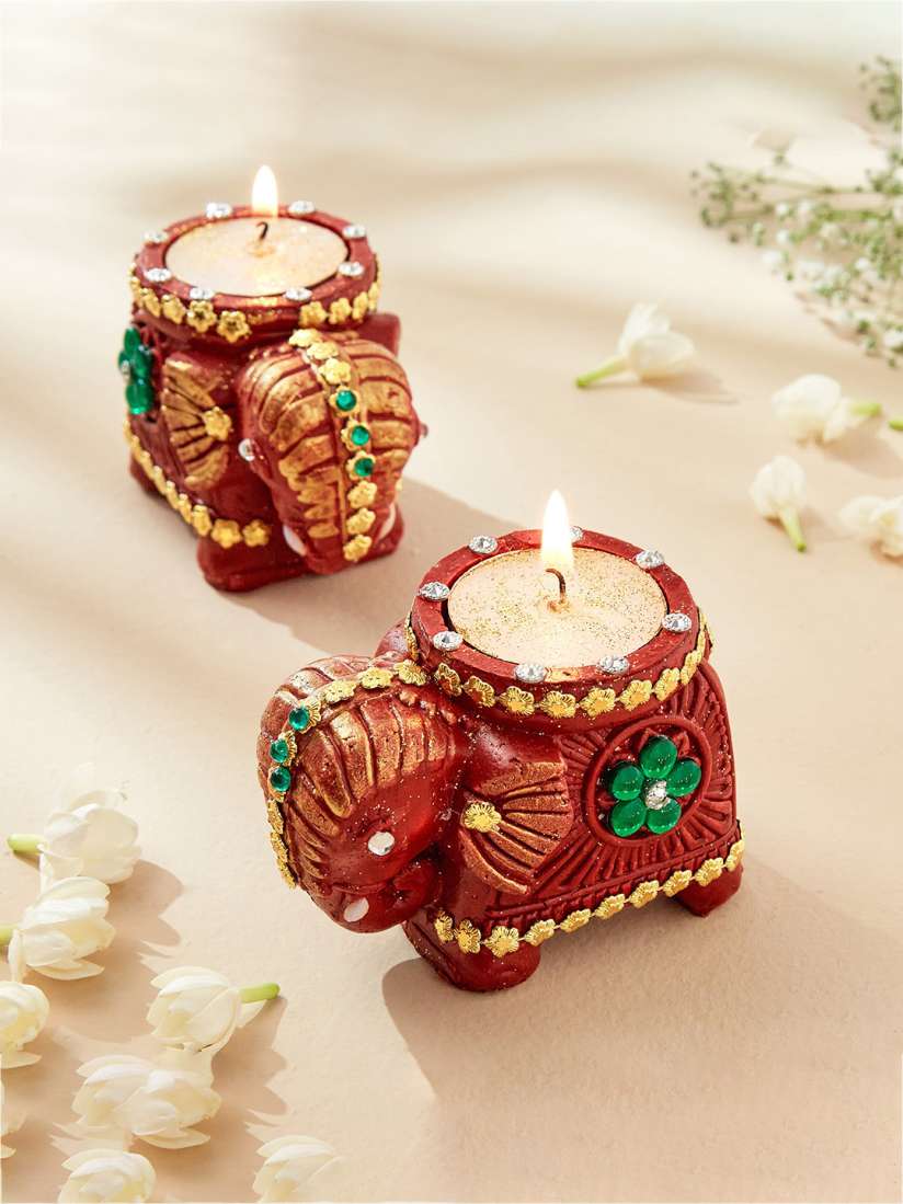 Elephant t light holder cheap