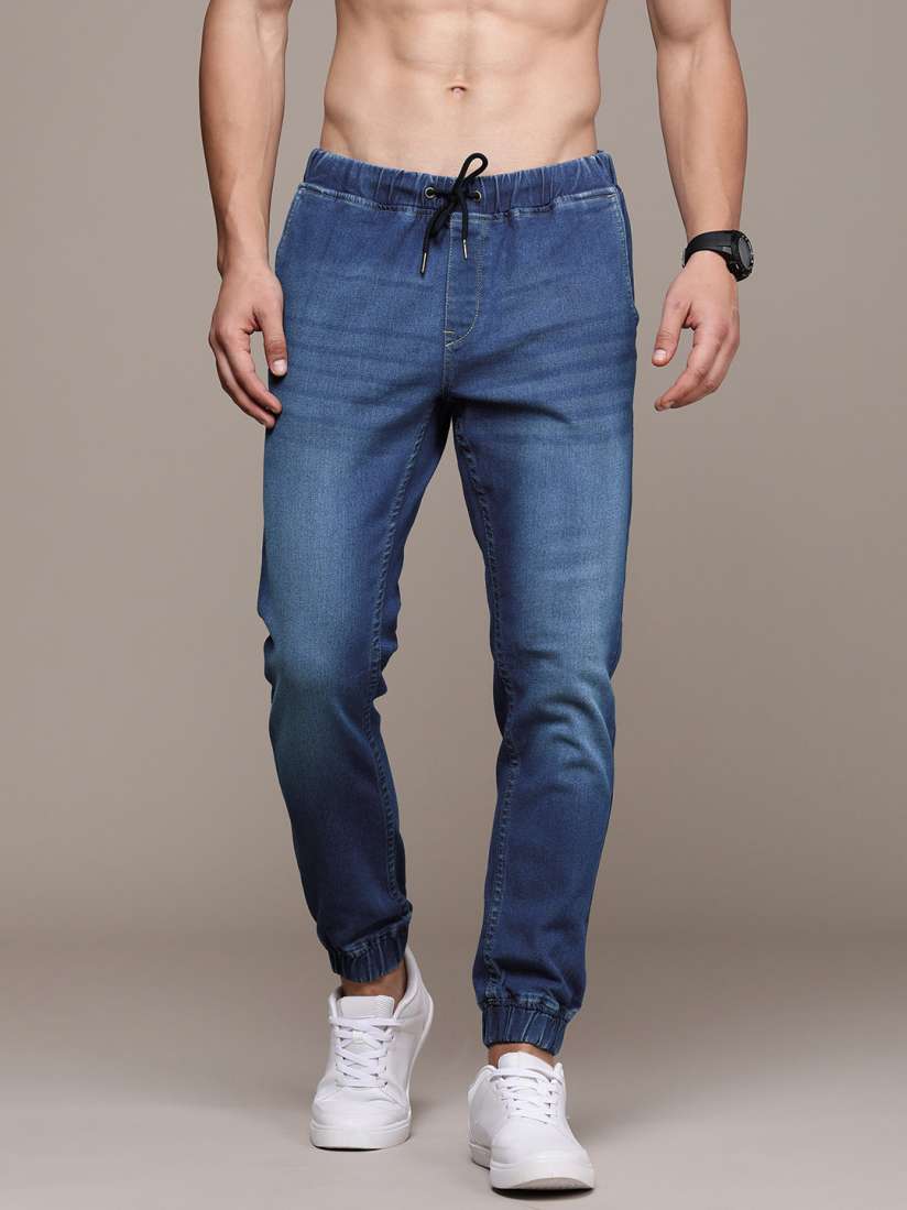 Slim low joggers denim shop