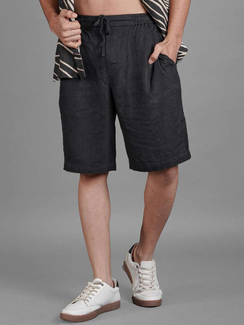 Buy BOMBAY TROOPER Men Linen Knee Length Shorts Shorts for Men 25028046 Myntra