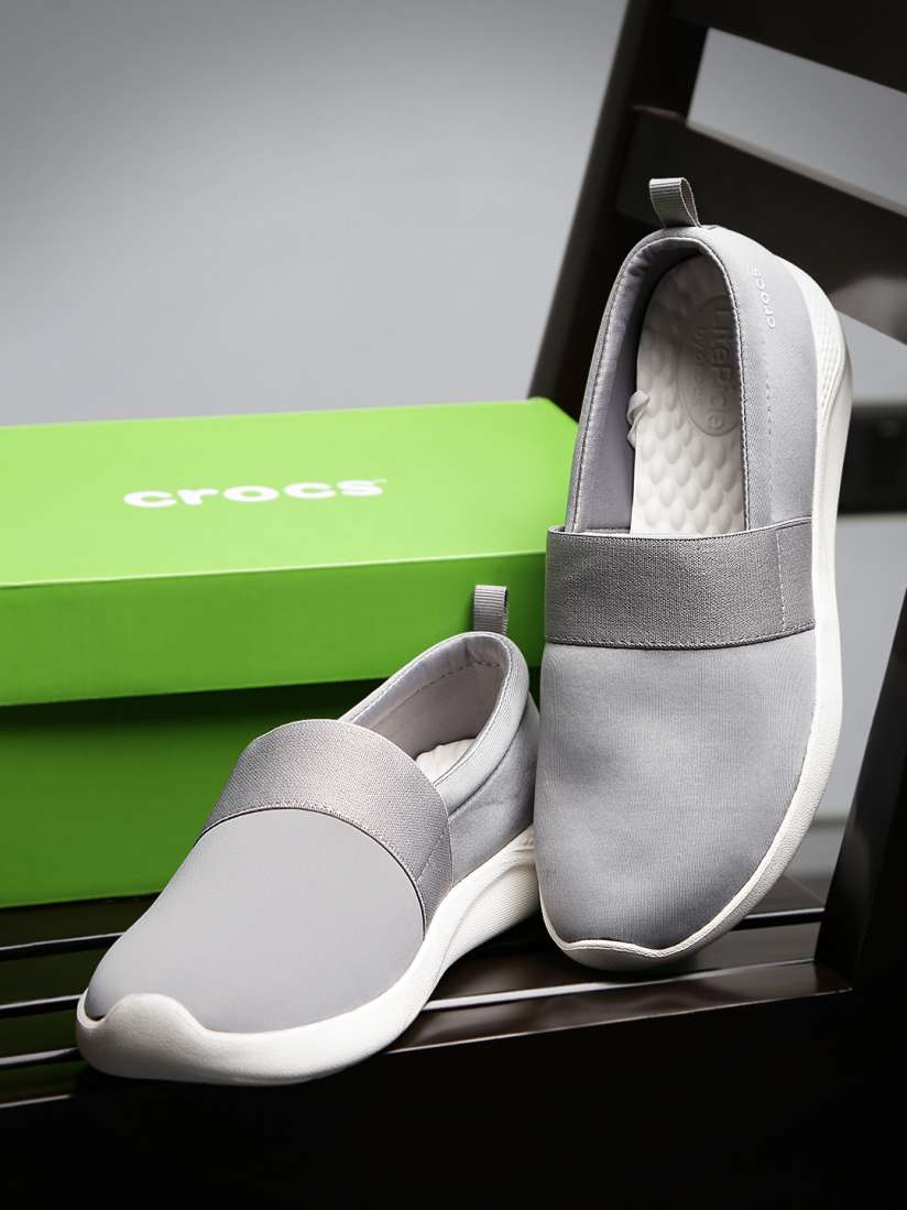 Buy Crocs Literide Women Grey Slip On Sneakers Casual Shoes for Women 2502932 Myntra