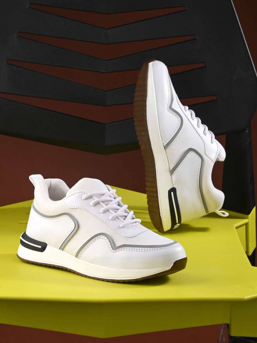 Buy The Roadster Lifestyle Co. Women White Mesh Textured Lightweight Sneakers Casual Shoes for Women 25032764 Myntra