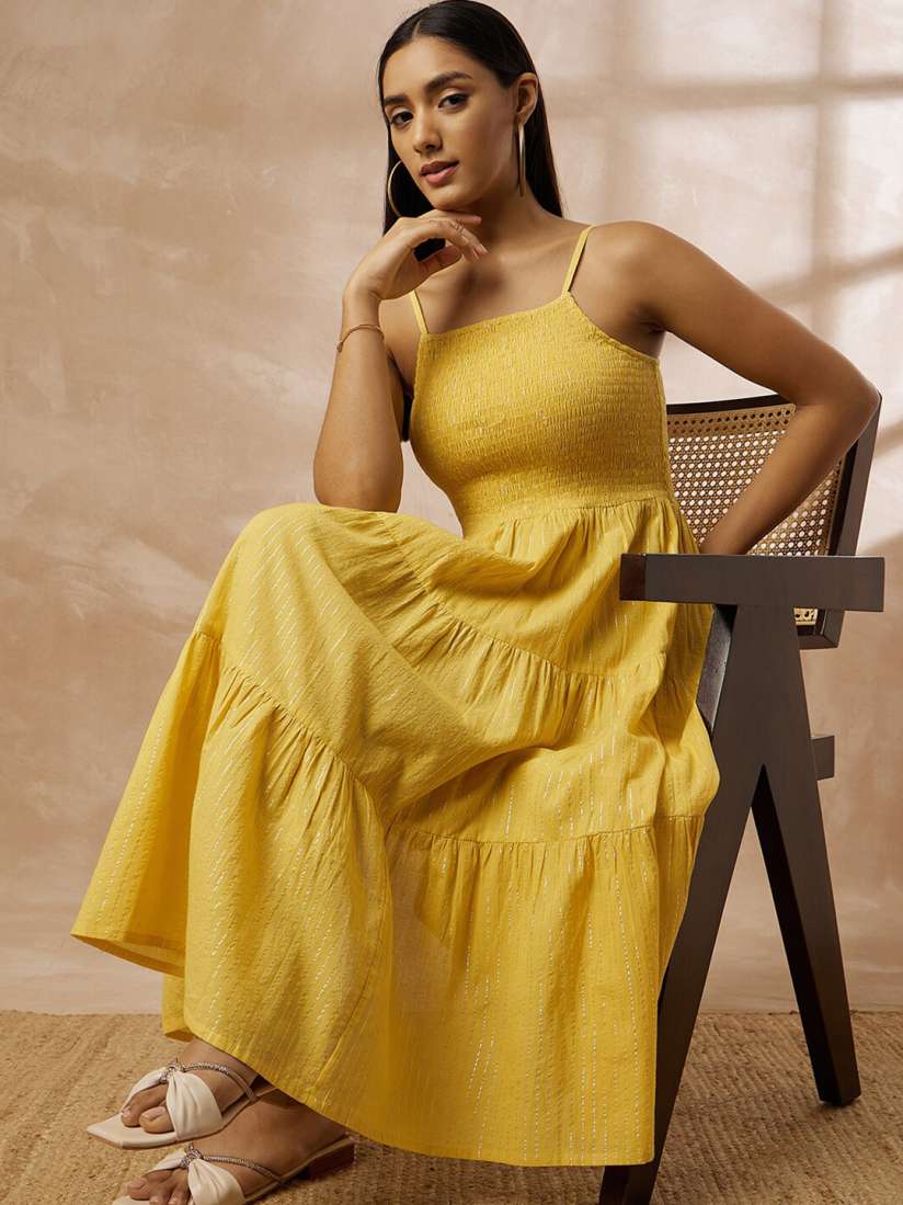 Yellow striped dress 2025