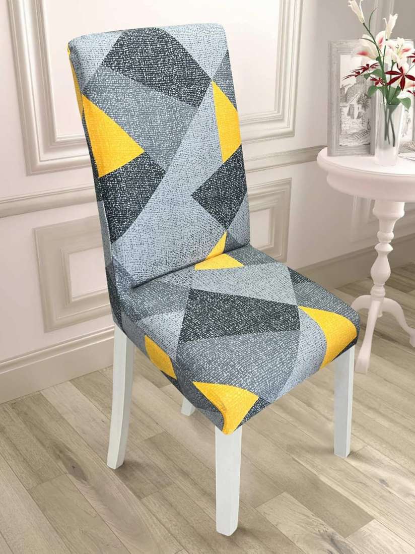 Grey and yellow chair covers 2025