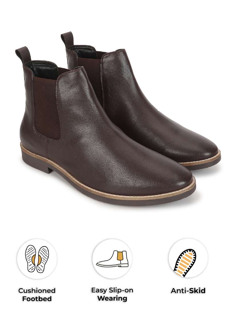 Buy yoho Men Mid Top Lightweight Chelsea Boots Boots for Men 25042800 Myntra