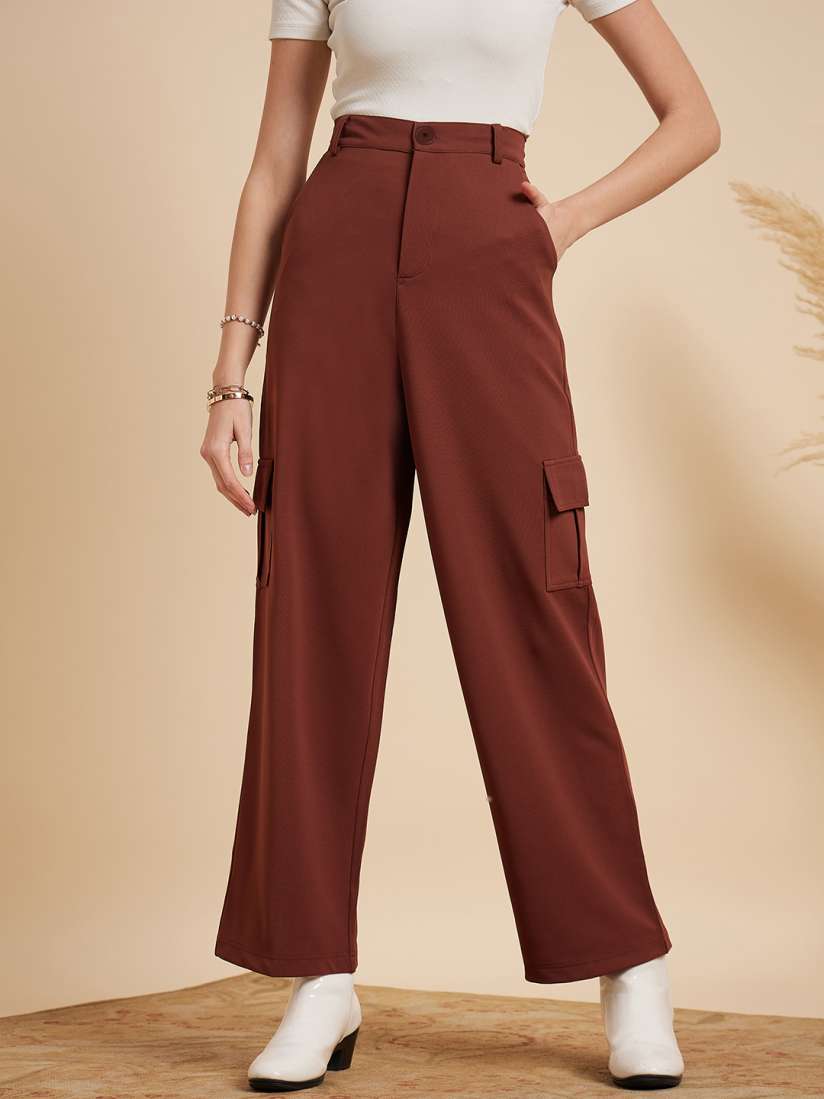 Trousers for ladies myntra hotsell