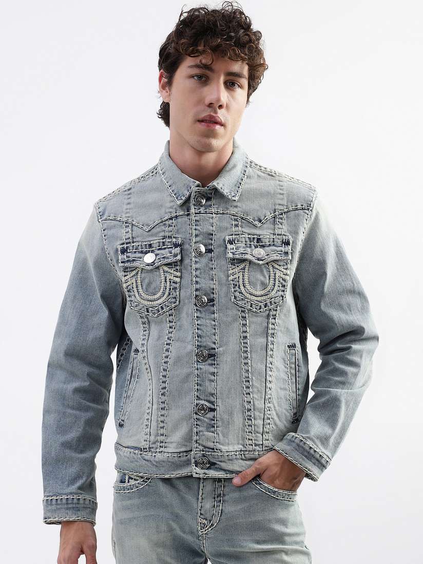 さや true religion damage denim jacket 希少 true religion damage denim jacket