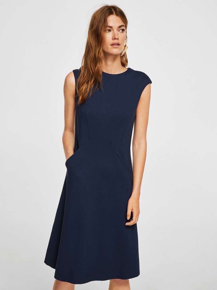 Mango navy dress shop
