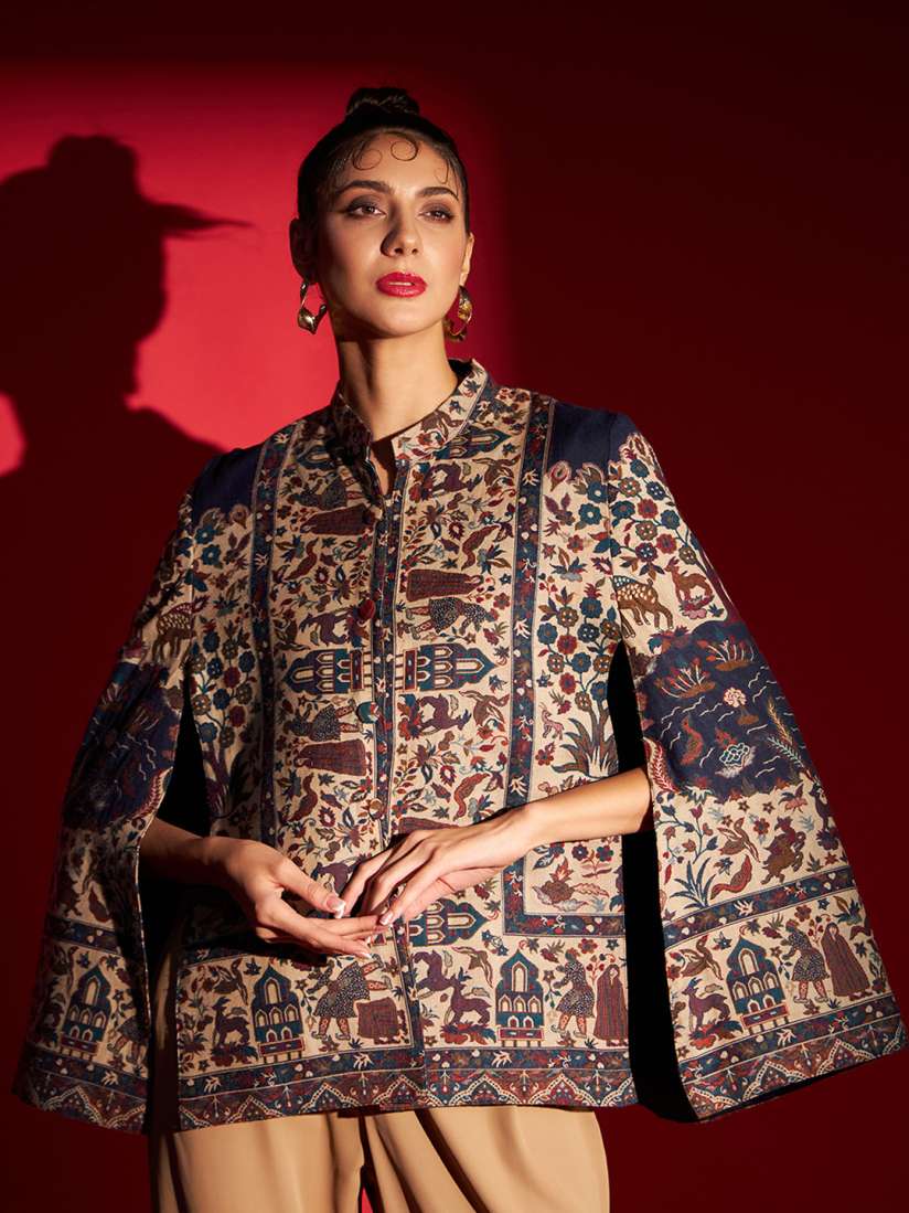 Ethnic cape jacket clearance