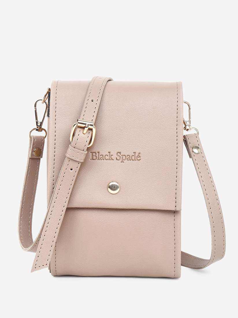 Buy Black Spade Structured Sling Bag Handbags for Women 25049836 Myntra