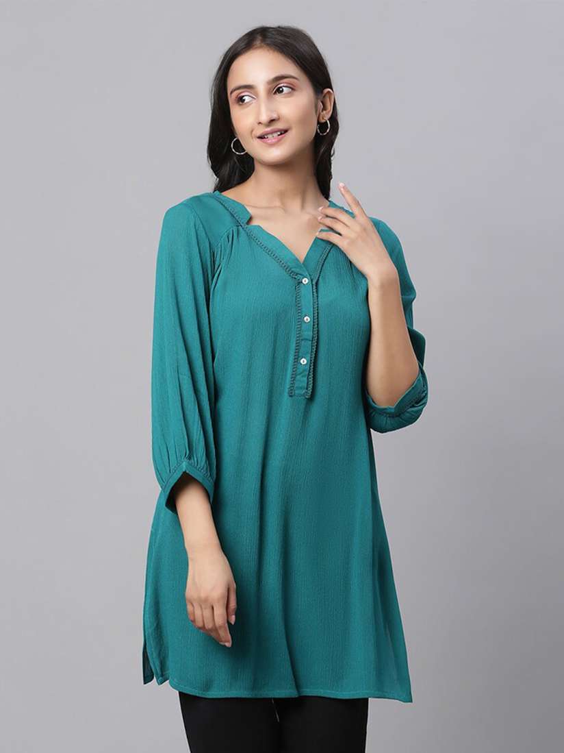 Buy AURELIA V Neck Straight Kurti Kurtis for Women 25052040 Myntra