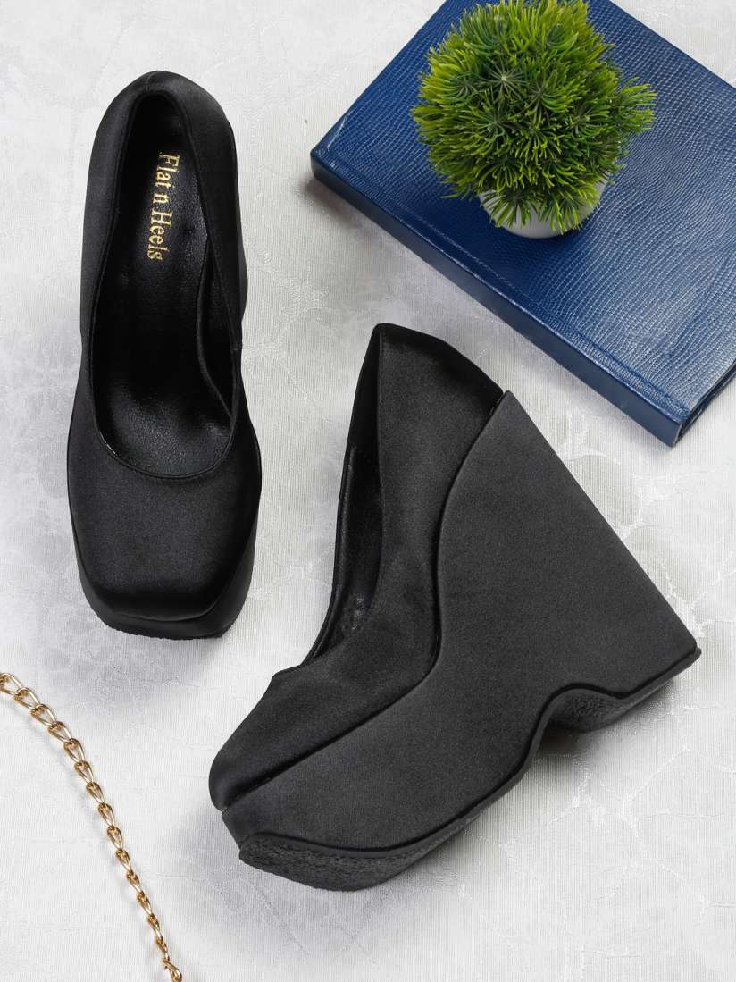 Square toe platform heels online