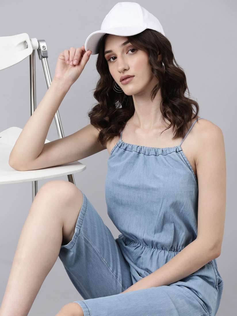 Cropped culotte jumpsuit deals