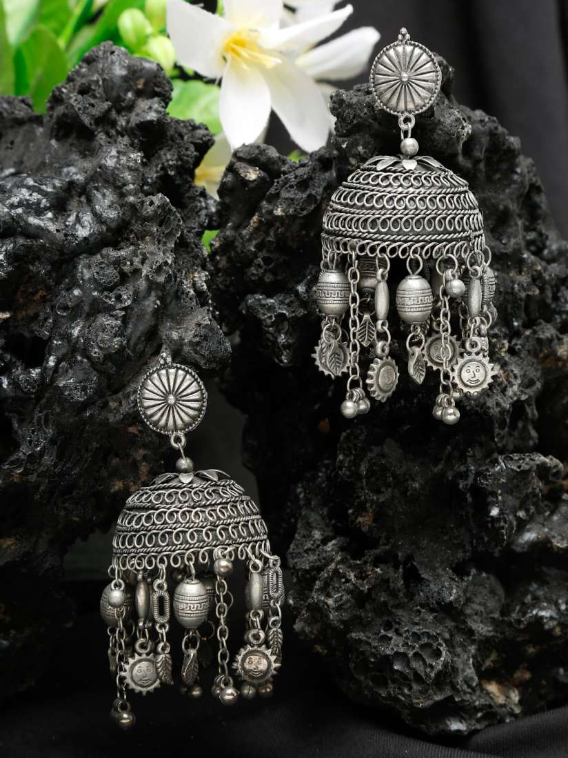 Myntra oxidised earrings discount