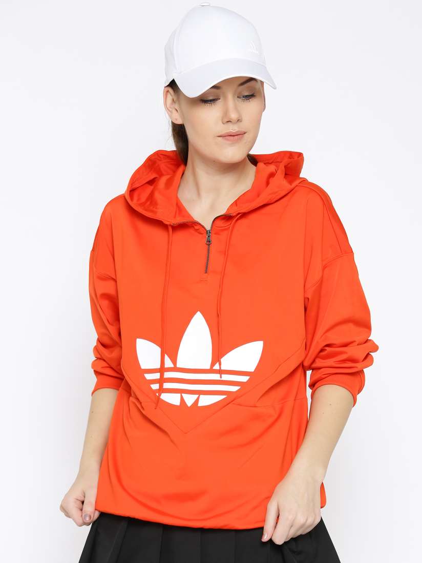 Buy Adidas Originals Women Orange CLRDO OG Printed Hooded Sweatshirt Sweatshirts for Women 2505984 Myntra