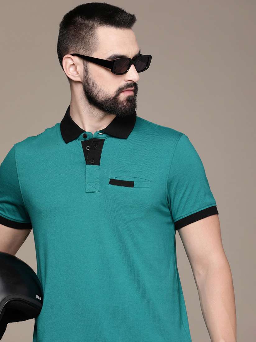 Buy The Roadster Life Co. Men Solid Polo Collar T shirt Tshirts for Men 25063020 Myntra