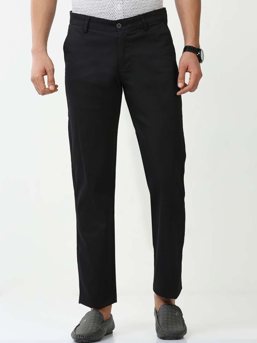 Buy Classic Polo Men Slim Fit Mid Rise Cotton Regular Trousers Trousers for Men 25063878 Myntra
