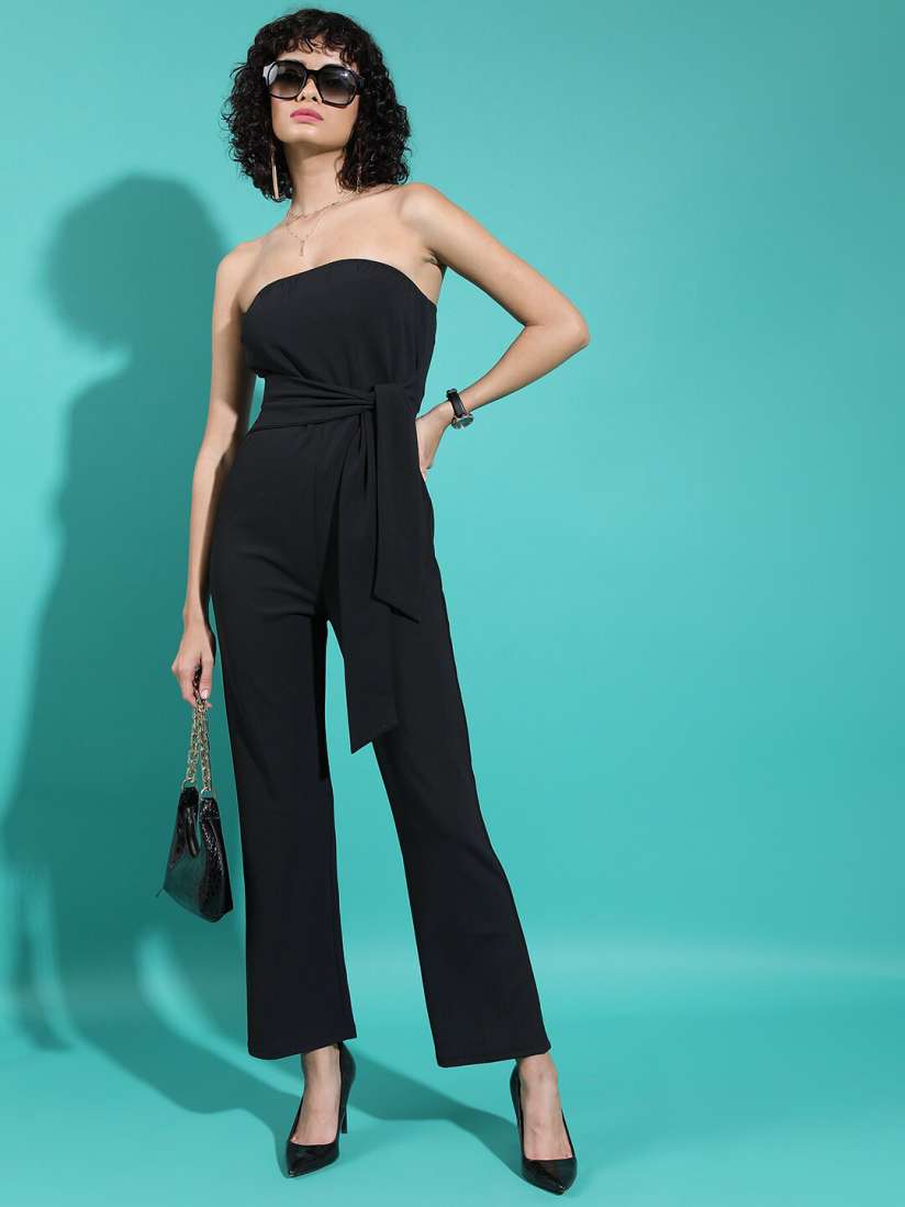Strapless flared jumpsuit shop