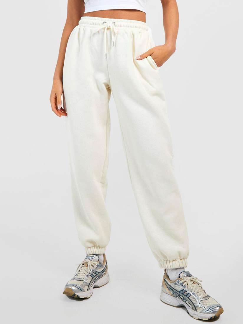 Womens petite white joggers outlet