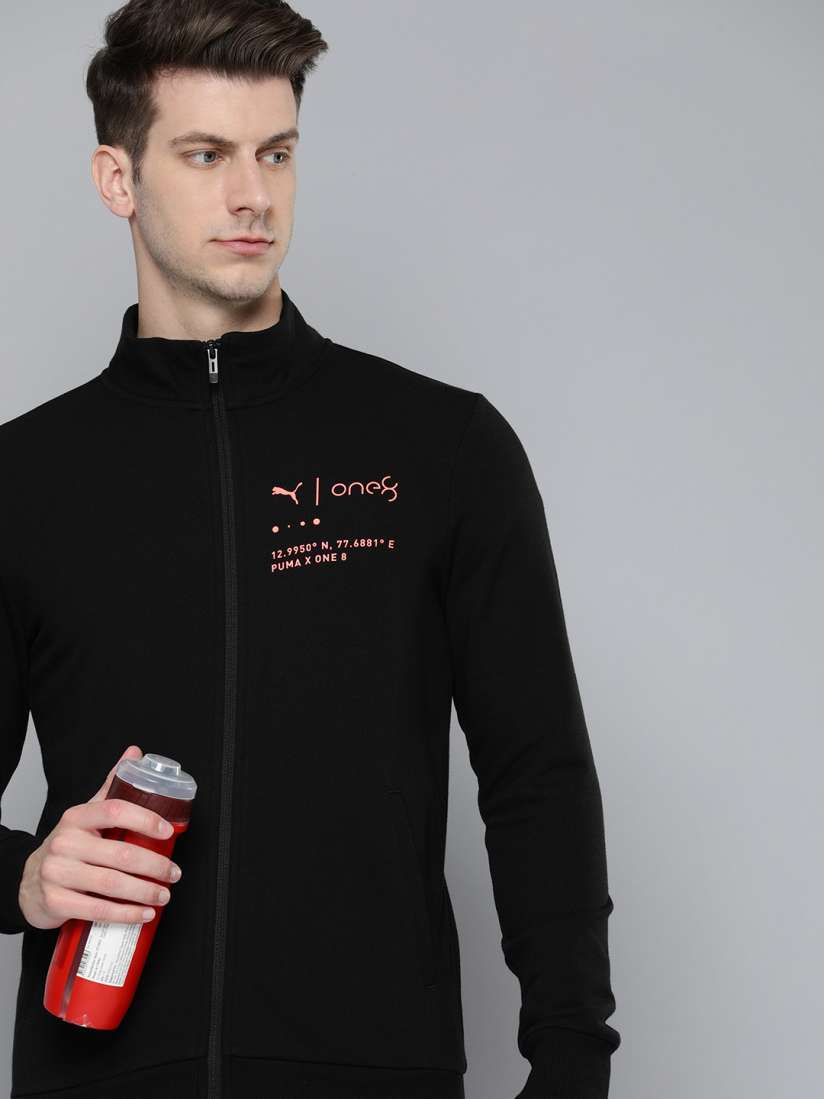 Buy one8 x PUMA Brand Logo Printed Slim Fit Outdoor Sporty Jacket Jackets for Men 25071548 Myntra