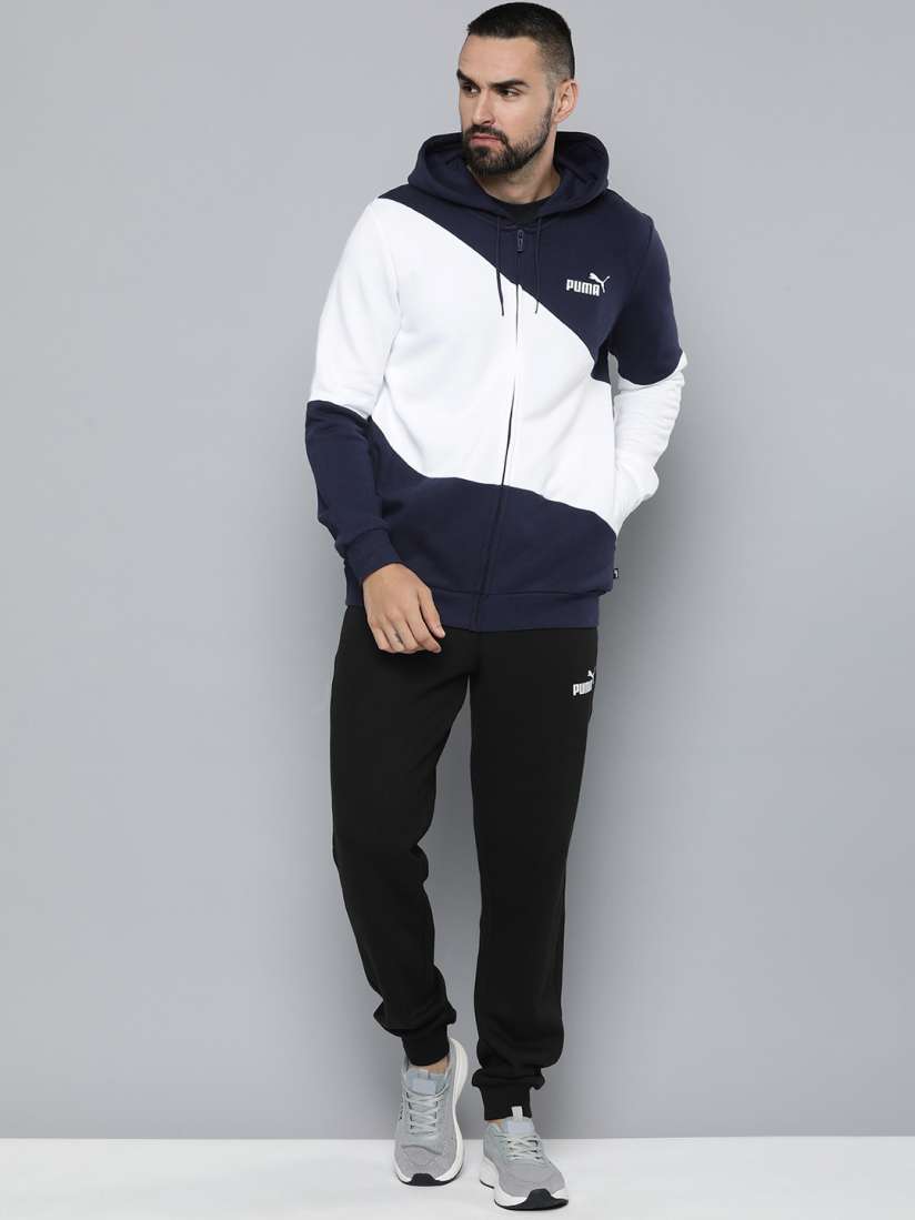 Buy PUMA Men Colourblocked Power Cat Sweat Suit Tracksuits for Men 25072624 Myntra