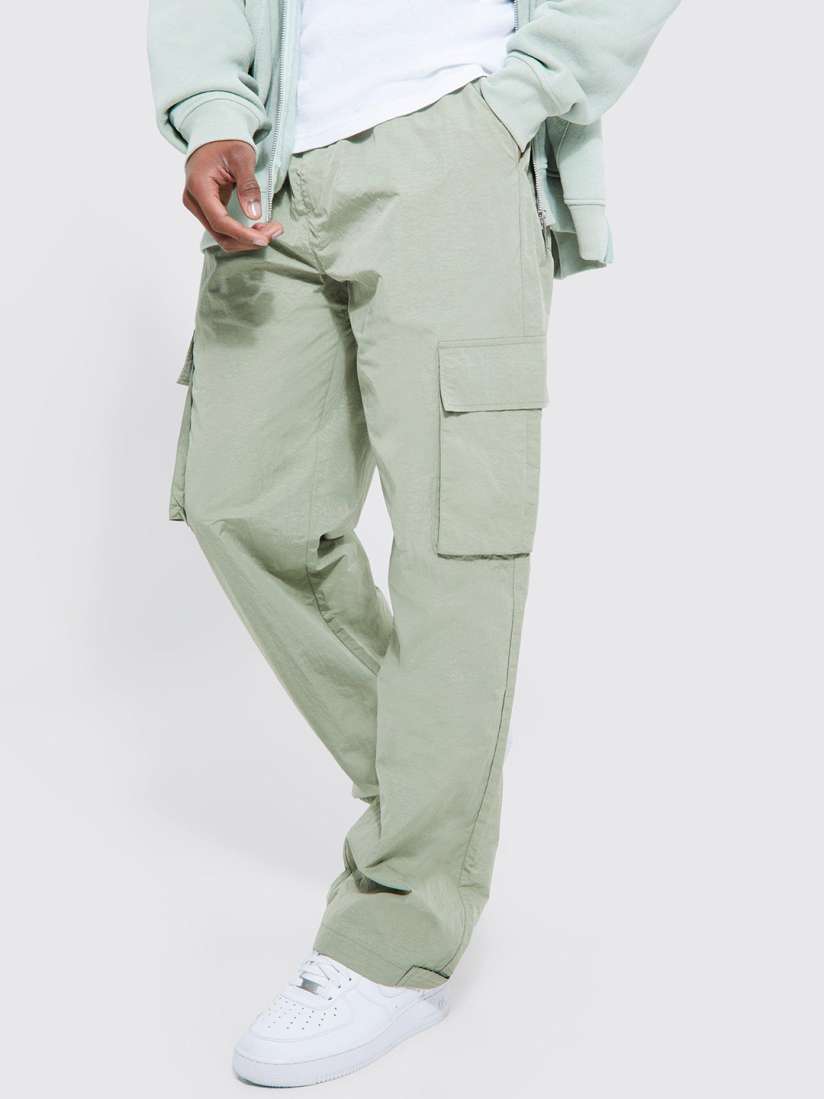 Boohooman cargo trousers clearance