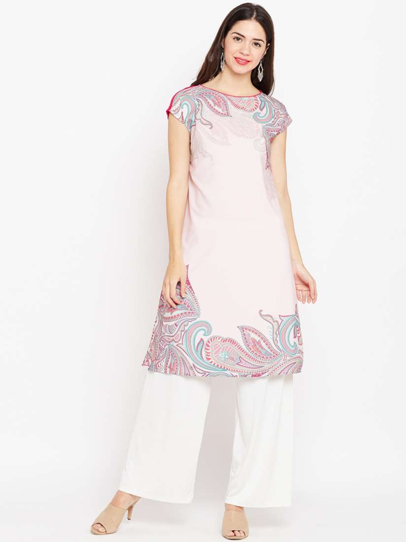 Buy RARE ROOTS Women Pink Kurti Kurtis for Women 2509179 Myntra
