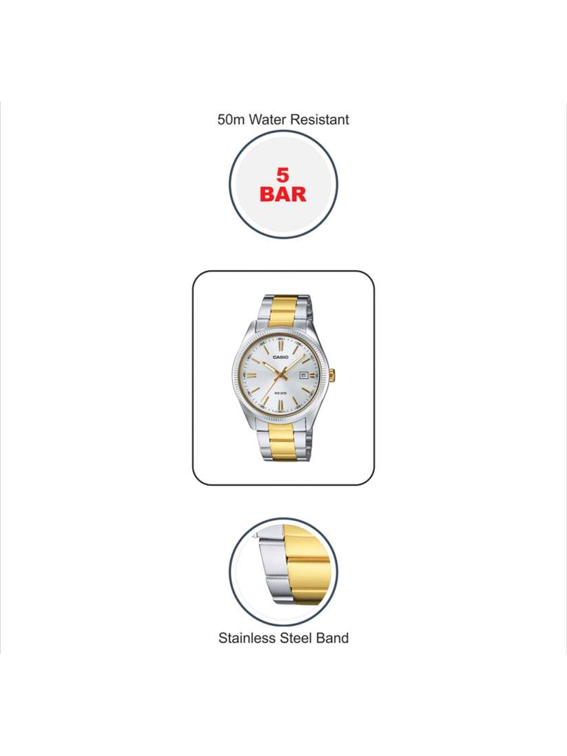 Buy Casio Enticer Men Silver Analogue watch A491 MTP 1302SG 7AVDF Watches for Men 250918 Myntra