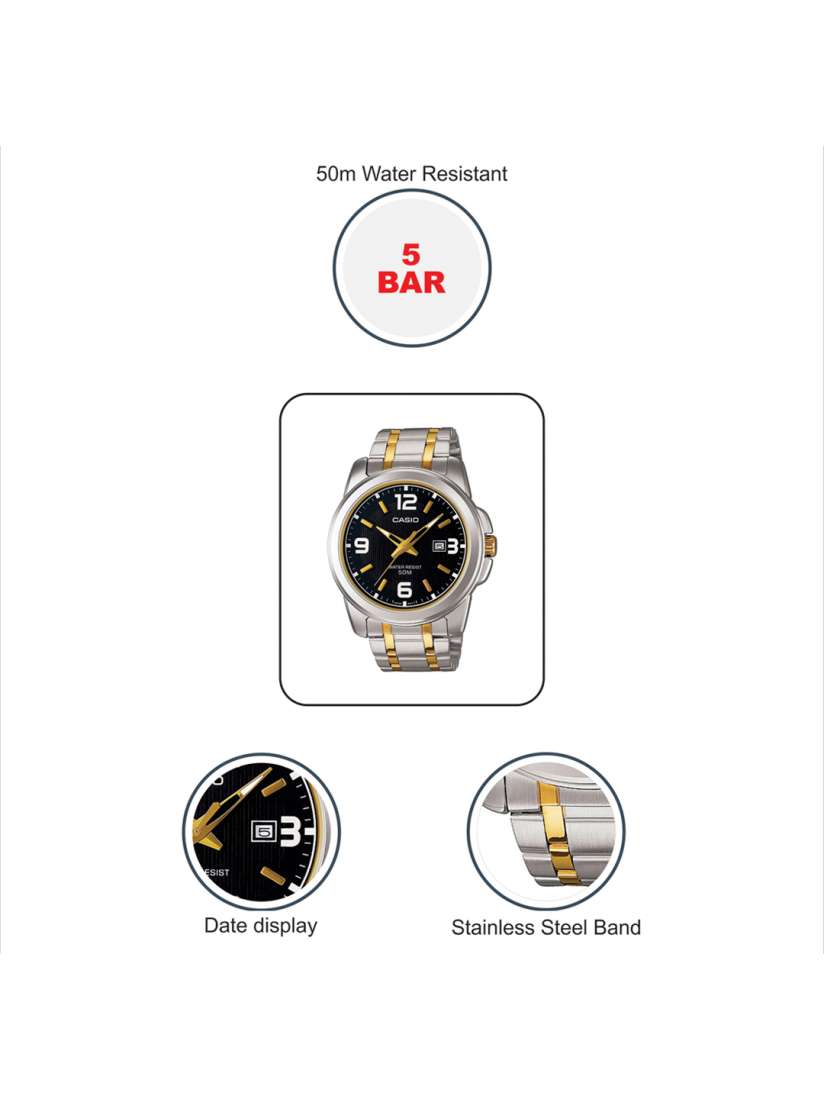 Buy Casio Enticer Men Black Analogue watch A777 MTP 1314SG 1AVDF Watches for Men 250931 Myntra