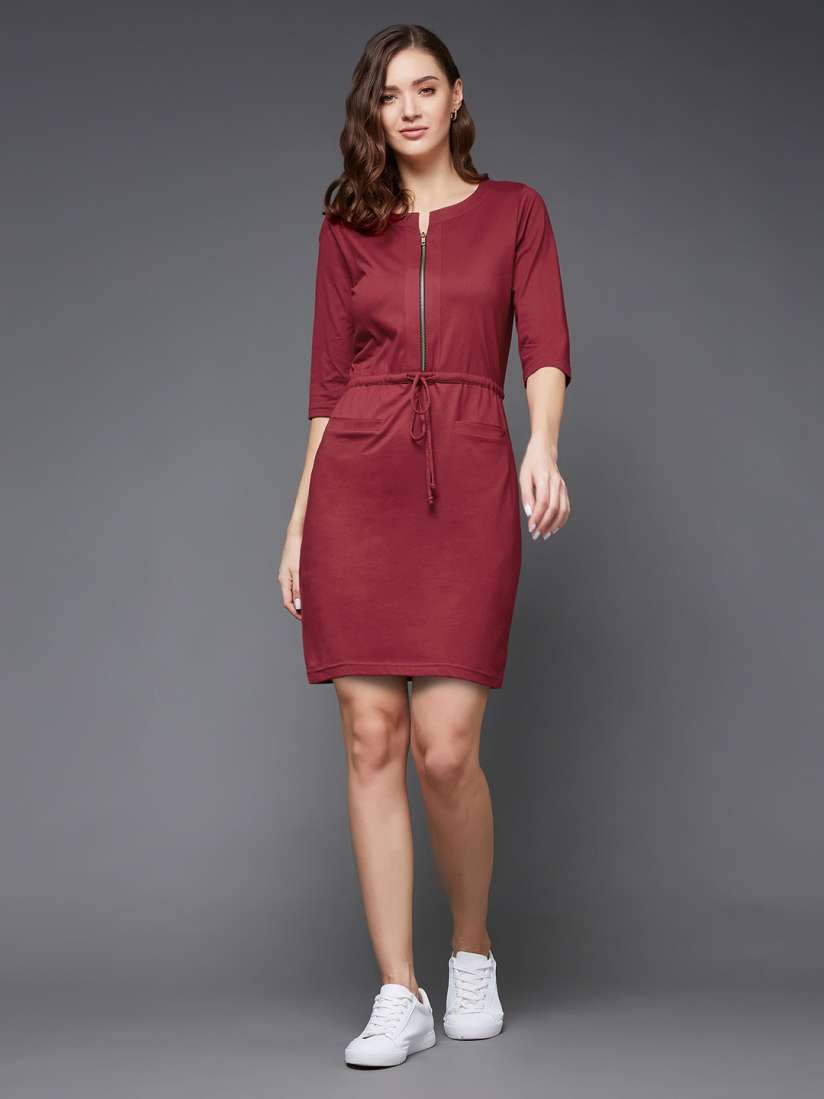 Buy Miss Chase Round Neck Sheath Dress Dresses for Women 25095964 Myntra