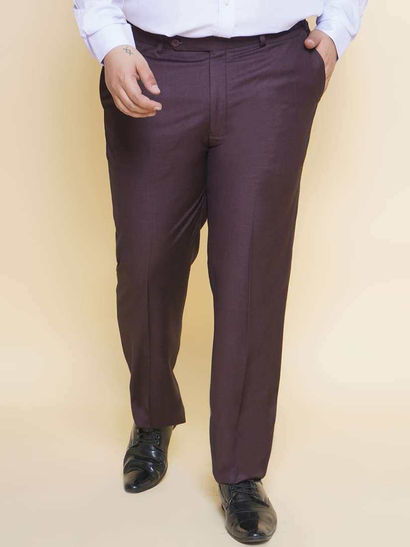 Buy John Pride Men Easy Wash Pure Formal Trousers Trousers for Men 25097560 Myntra