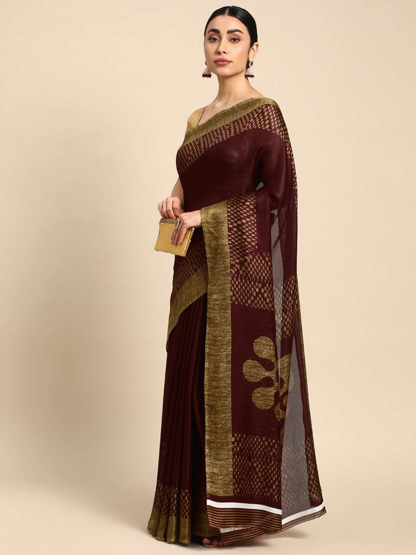 Buy HERE NOW Solid Pure Cotton Saree Sarees for Women 25099816 Myntra