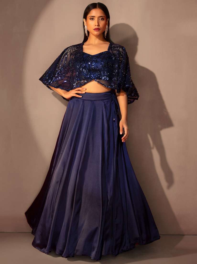Crop top and lehenga skirt online myntra online