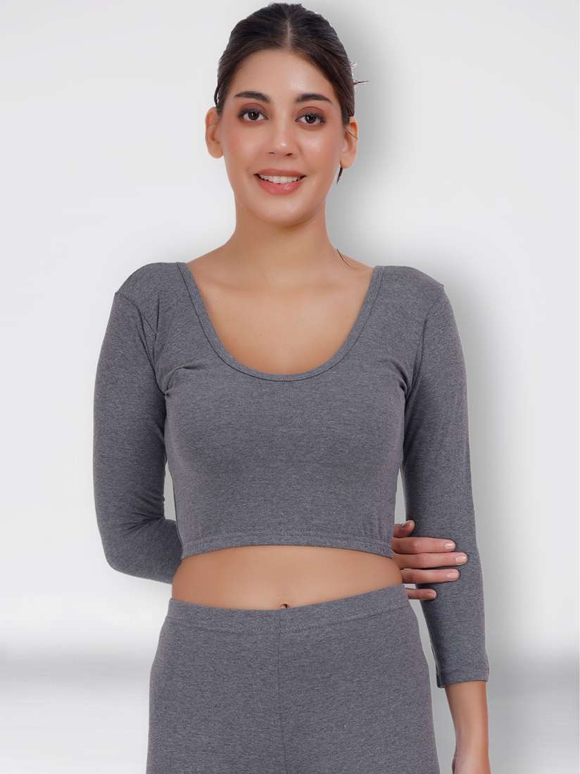 Cropped thermal top sales