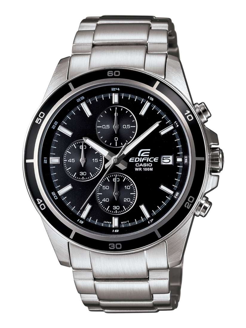 Buy CASIO Men EDifice EFR 526D 1AVUDF Black Analog Dial Silver Stainless Steel Band EX093 Watches for Men 251075 Myntra