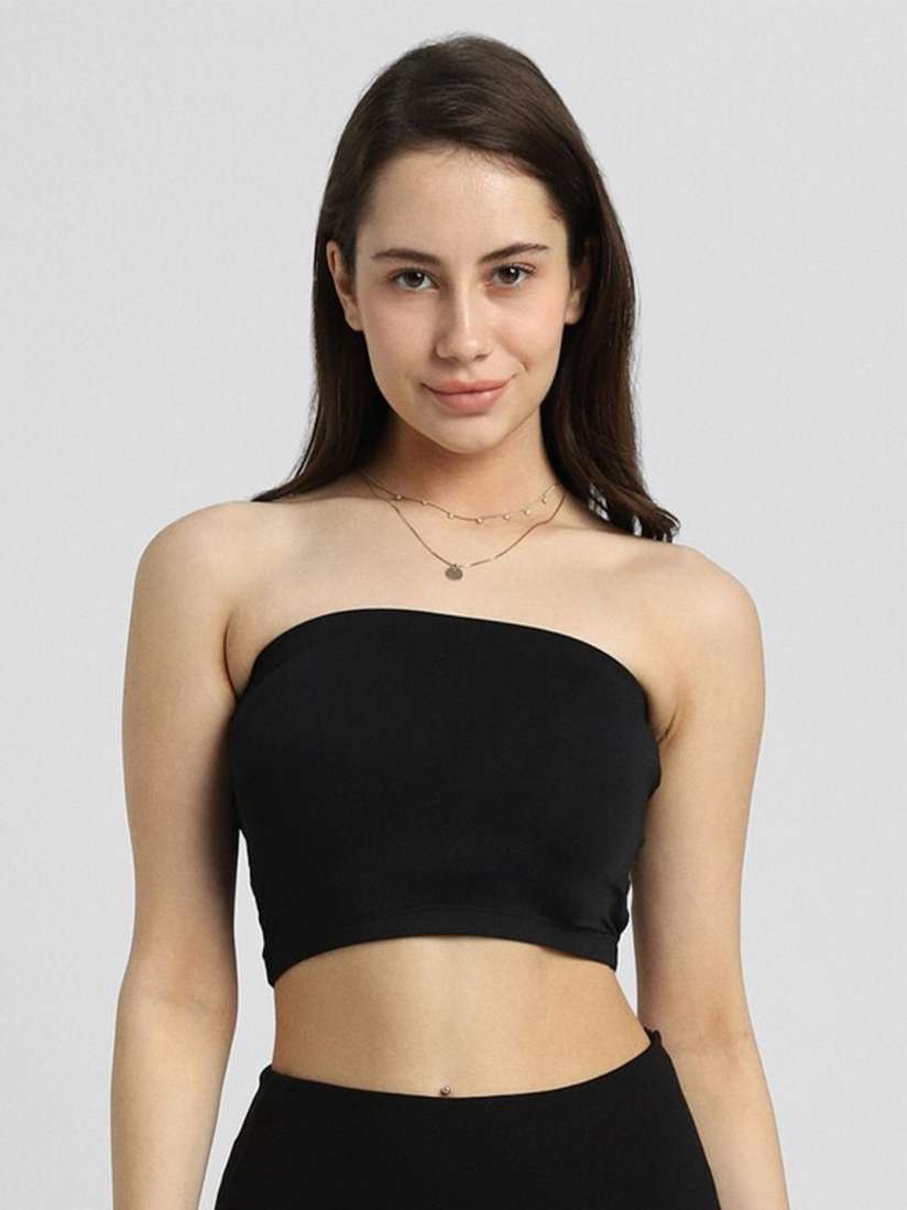 Buy FOREVER 21 Strapless Tube Crop Top Tops for Women 25107804 Myntra