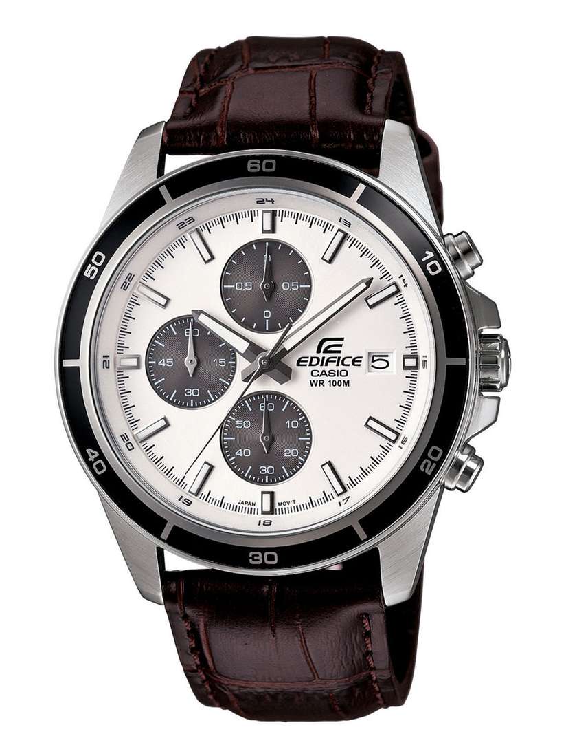 Buy CASIO Men EDifice EFR-526L-7AVUDF Silver Analog Dial Brown 