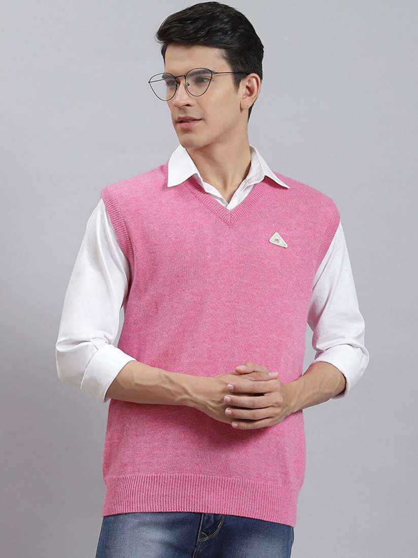 Buy Monte Carlo V Neck Woollen Sweater Vest Sweaters for Men 25108420 Myntra