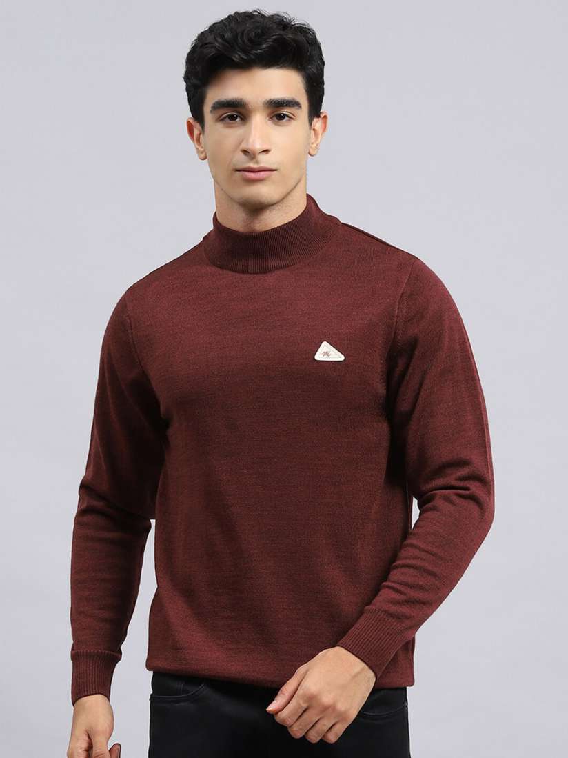 Buy Monte Carlo High Neck Woollen Pullover Sweater Sweaters for Men 25108558 Myntra