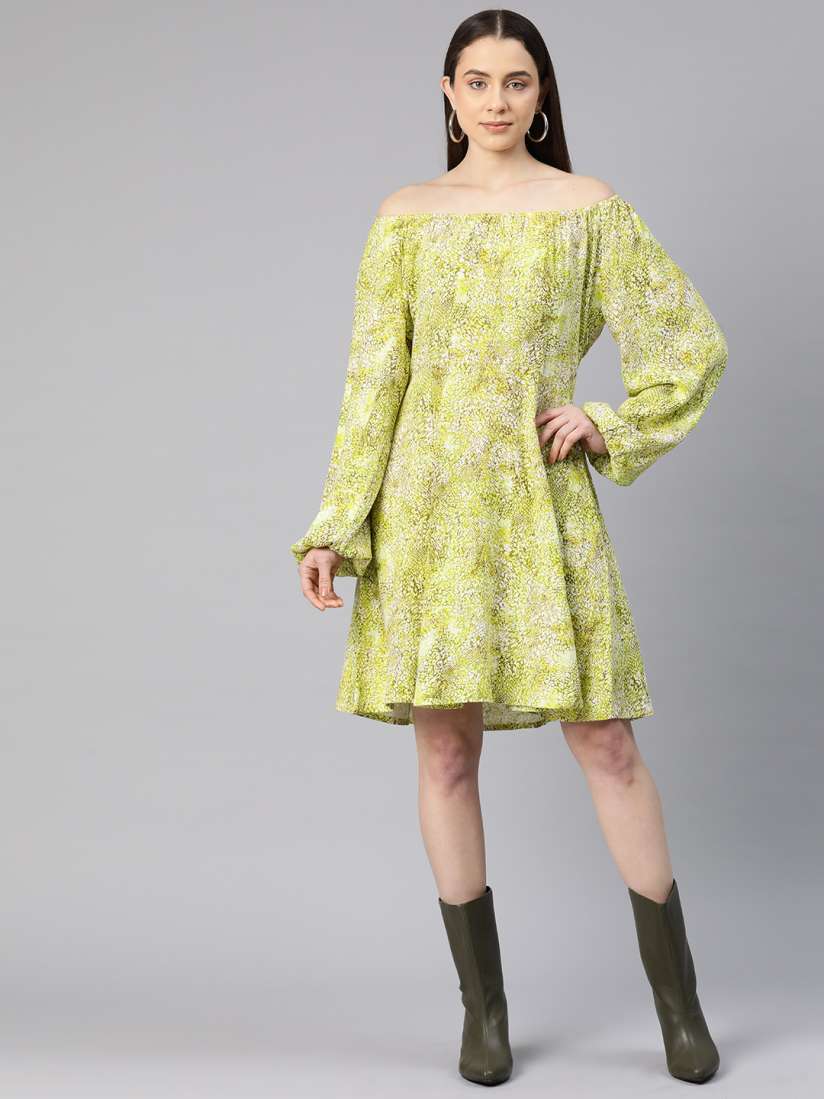 Marks and spencer yellow animal print dress outlet